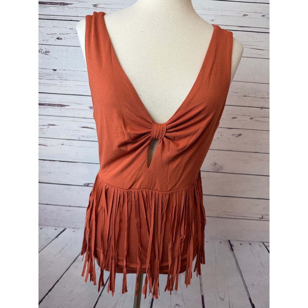 Idyllwind Fringe Shirt Medium Knot Western Womens Boho Cowgirl Western Blouse